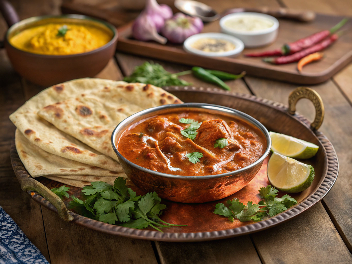 A spread of rich curries and aromatic biryani